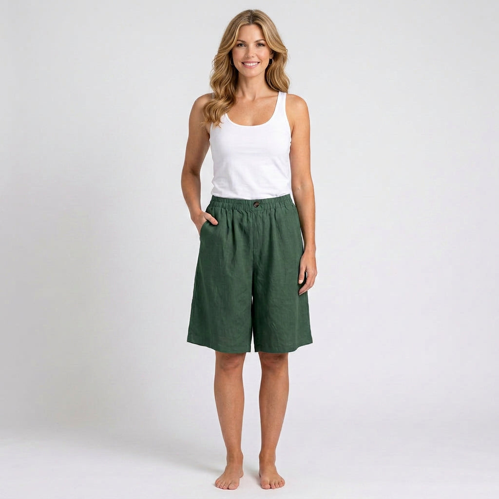 Women’s Elastic Waist Casual Shorts