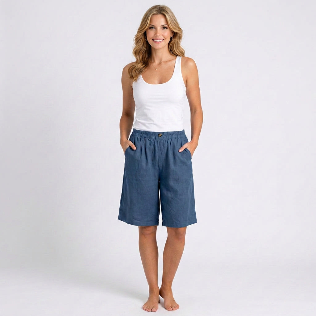 Women’s Elastic Waist Casual Shorts