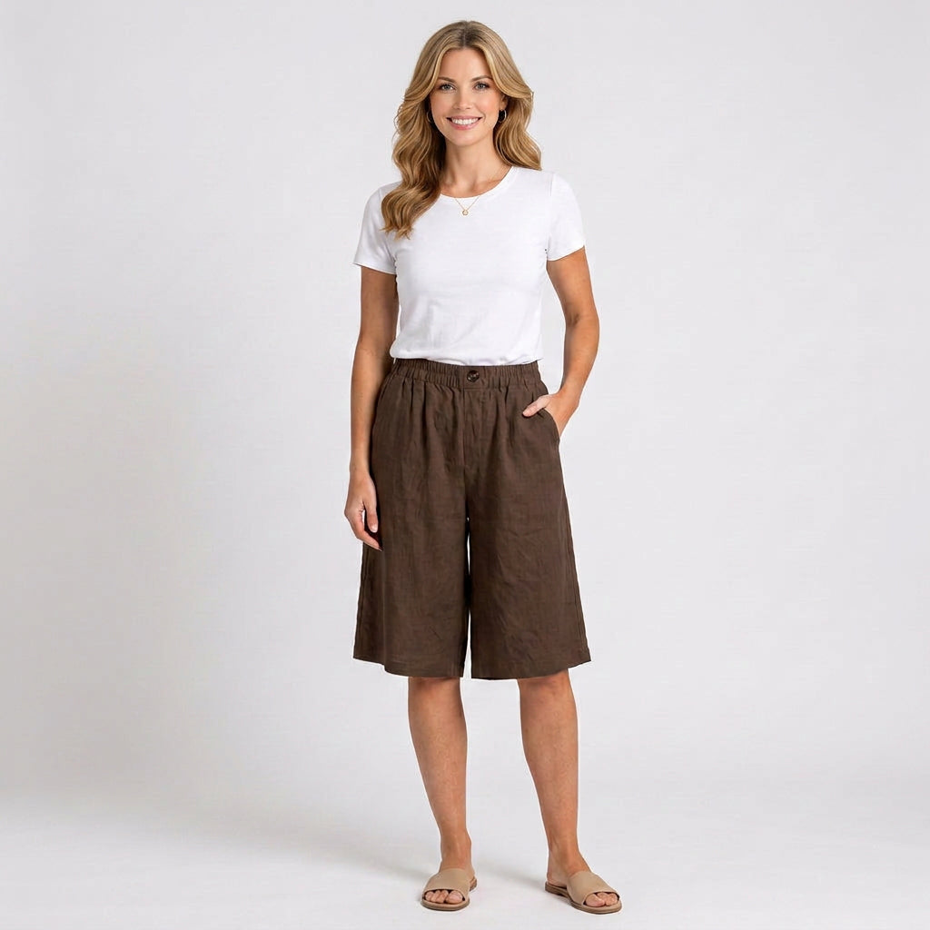 Women’s Elastic Waist Casual Shorts