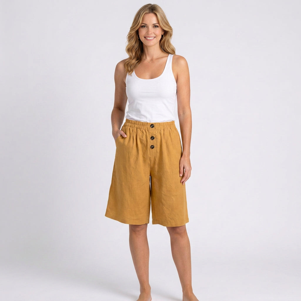 Women’s Elastic Waist Casual Shorts