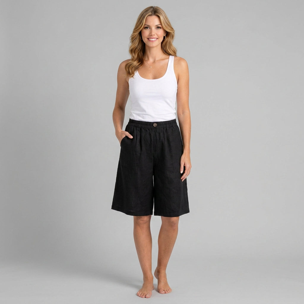 Women’s Elastic Waist Casual Shorts