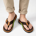 Lightweight Thick Sole Flip Flops with Fabric Strap