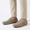 Minimal Suede Slip-On Driving Loafers for Men