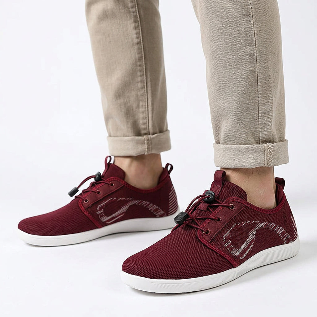 Breathable Mesh Sneakers with Toggle Lace System