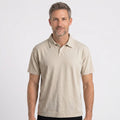 Garment-Washed Cotton Polo Shirt with Relaxed Fit
