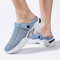 Breathable Mesh Slip-On Mule Sneakers with Chunky Sole