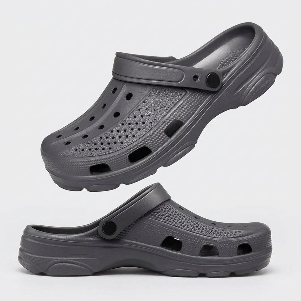 Lightweight Ventilated Clogs with Adjustable Heel Strap