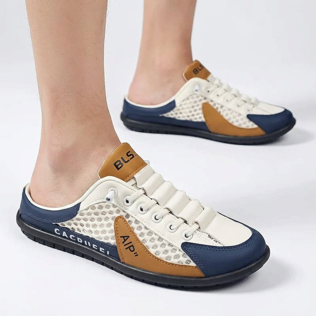 Breathable Mesh Backless Slip-On Mule Sneakers