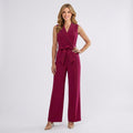 Wide Leg Jumpsuit Women’s Sleeveless Belted Occasion Outfit