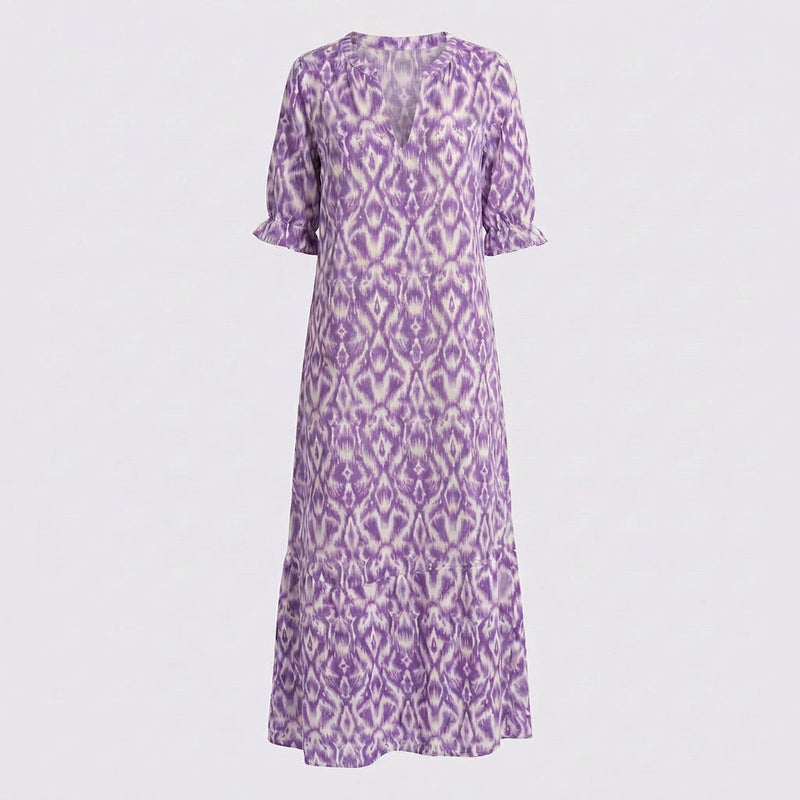 Floral Maxi Dress Women’s V Neck Boho Summer Dress