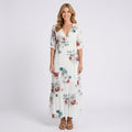Floral Maxi Dress Women’s V Neck Boho Summer Dress