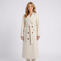 Belted Long Coat Women’s Double Breasted Tailored Coat