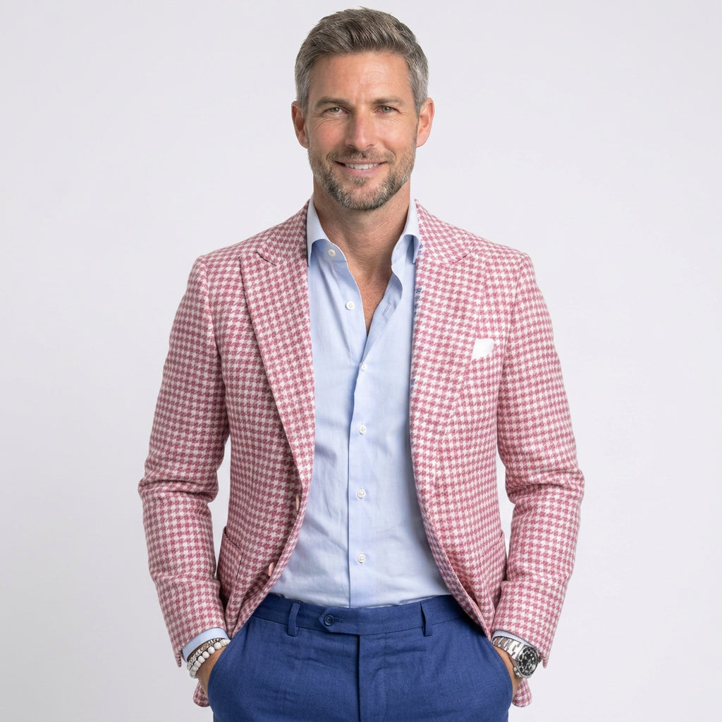 Men’s Patterned Slim Fit Blazer