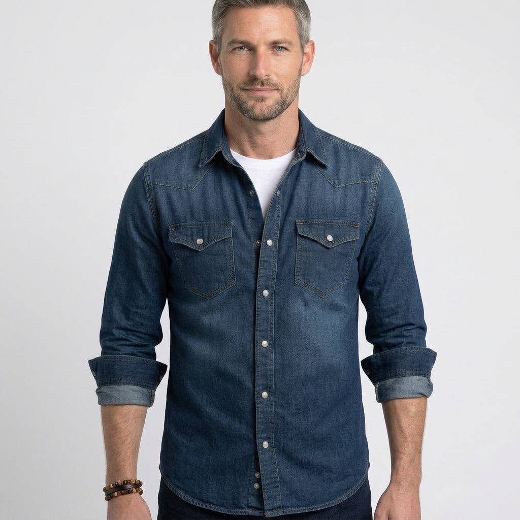 Men’s Slim Fit Denim Shirt