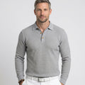 Men’s Long Sleeve Knit Polo Shirt