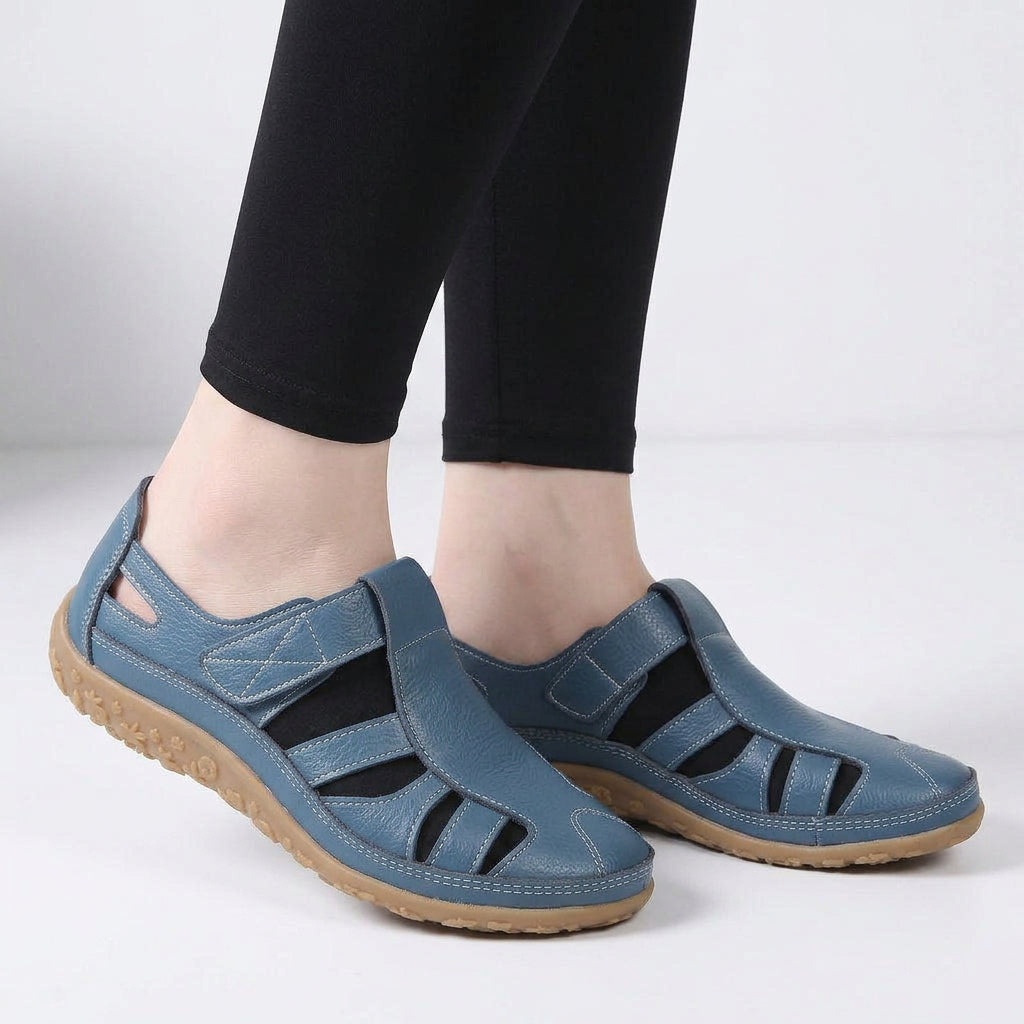 Flats – Cut-Out Strap Slip-On Style