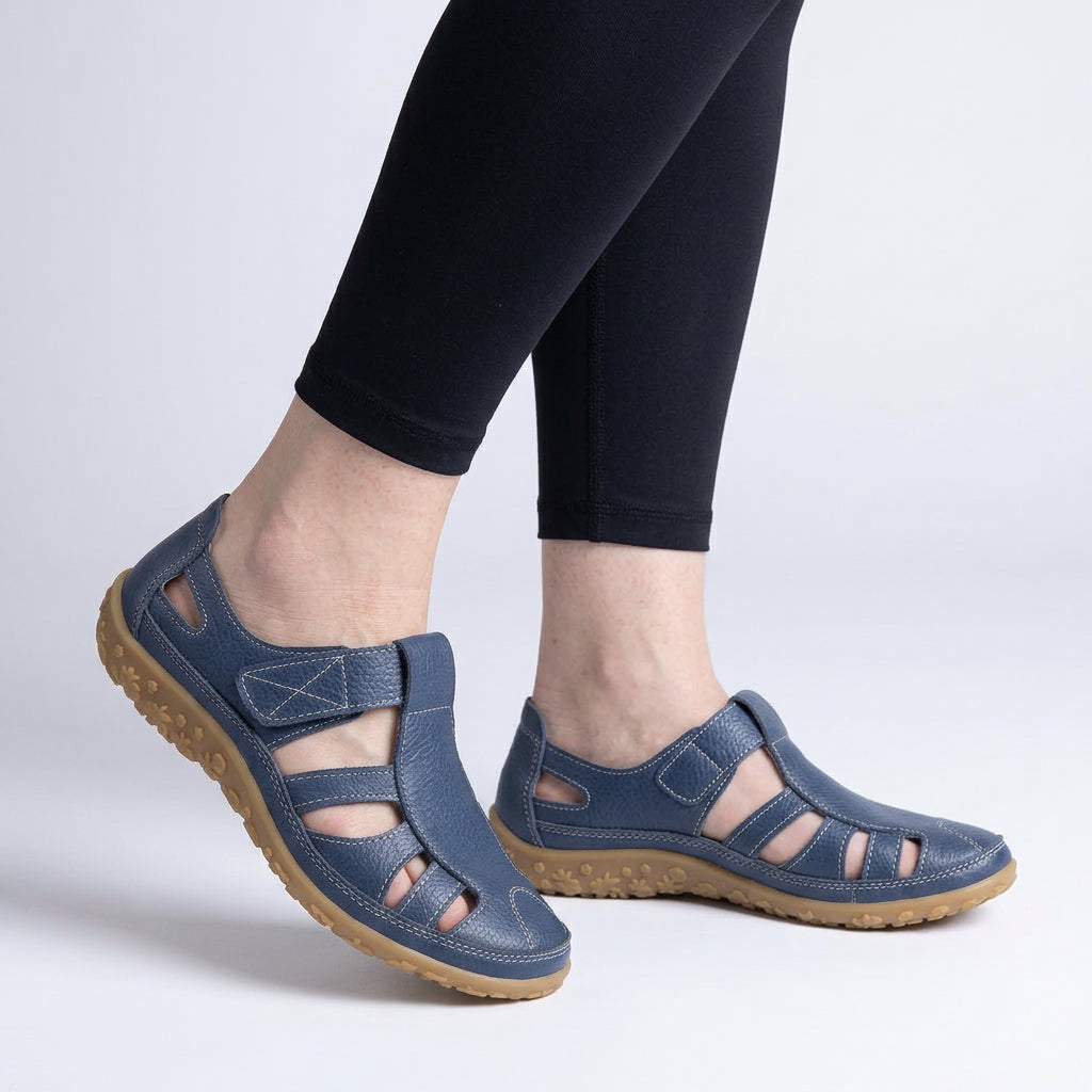 Flats – Cut-Out Strap Slip-On Style