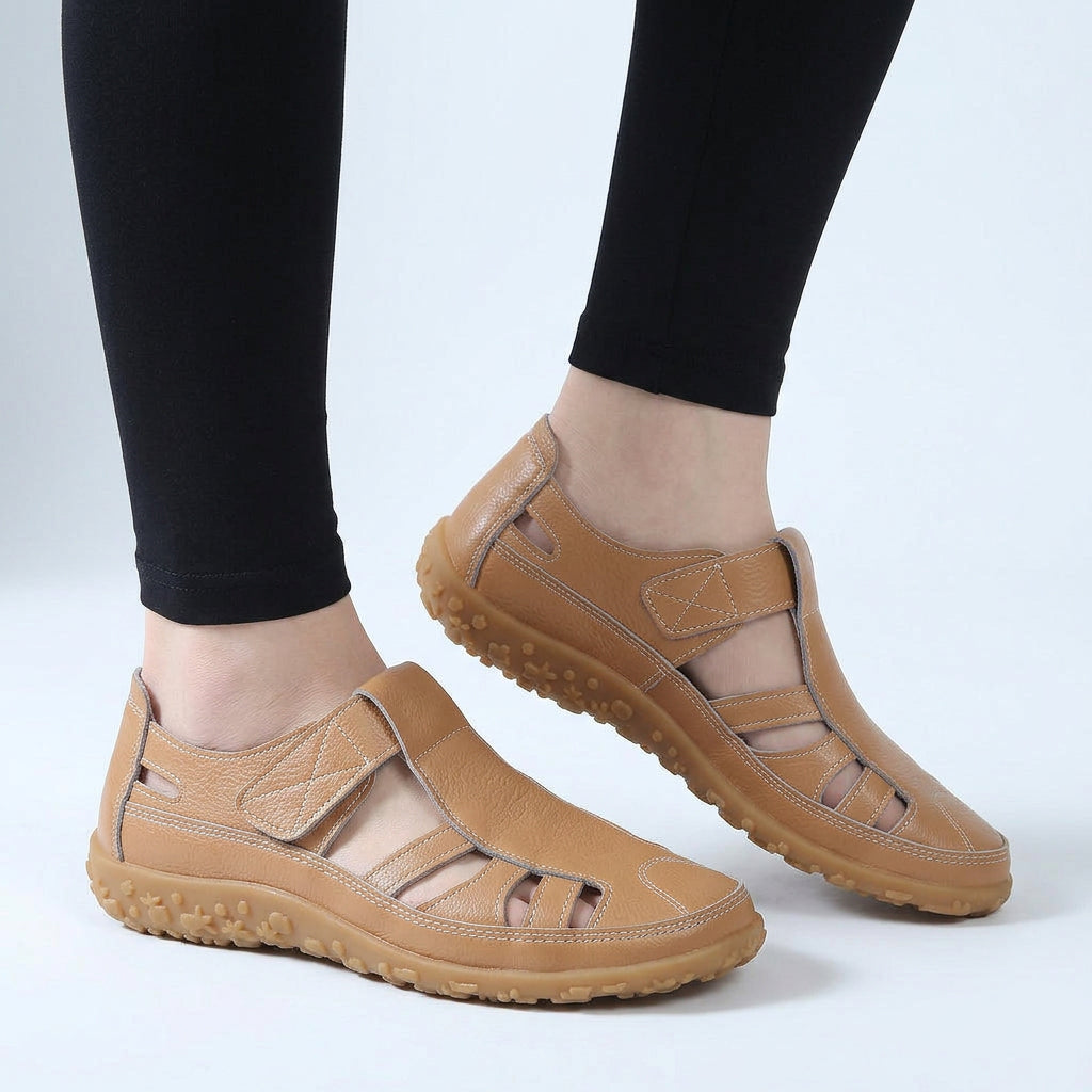 Flats – Cut-Out Strap Slip-On Style
