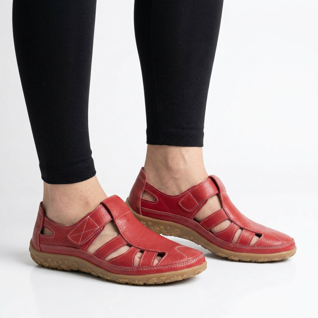 Flats – Cut-Out Strap Slip-On Style