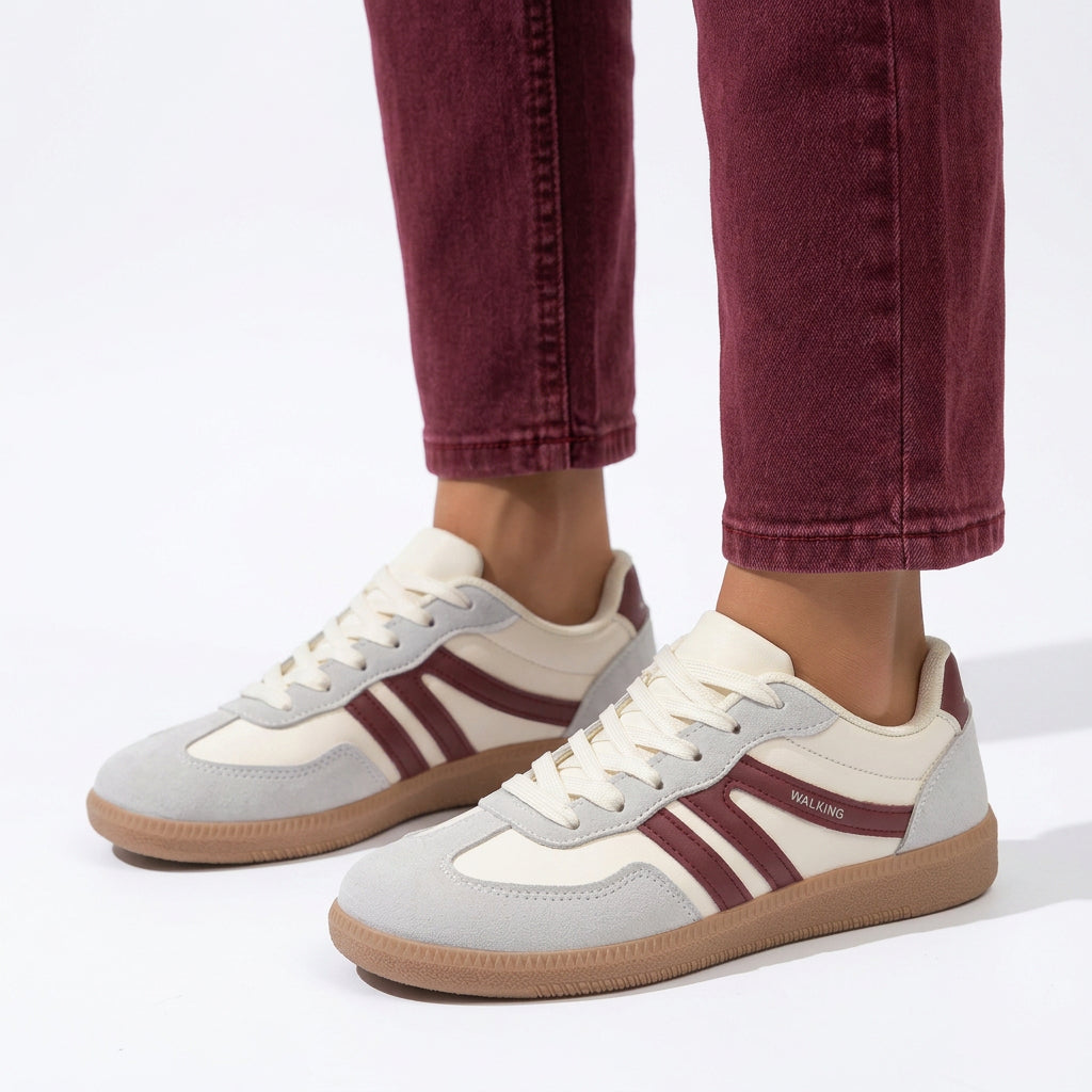 Sneakers – Lace-Up Low Top Casual Style