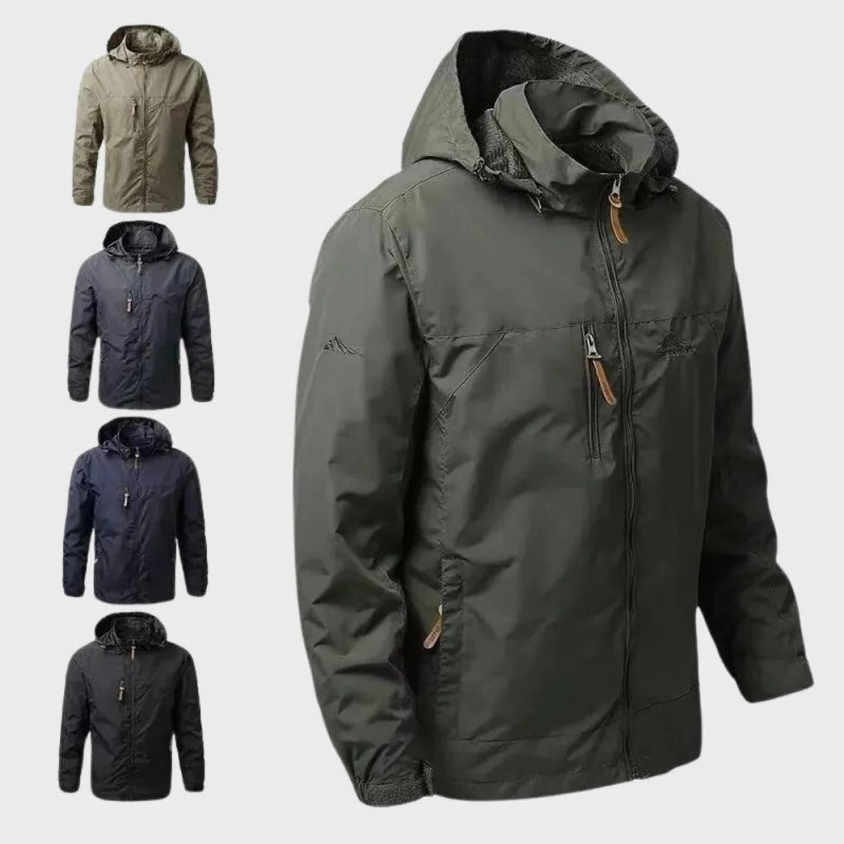 Men's Hooded Lightweight Windbreaker Jacket