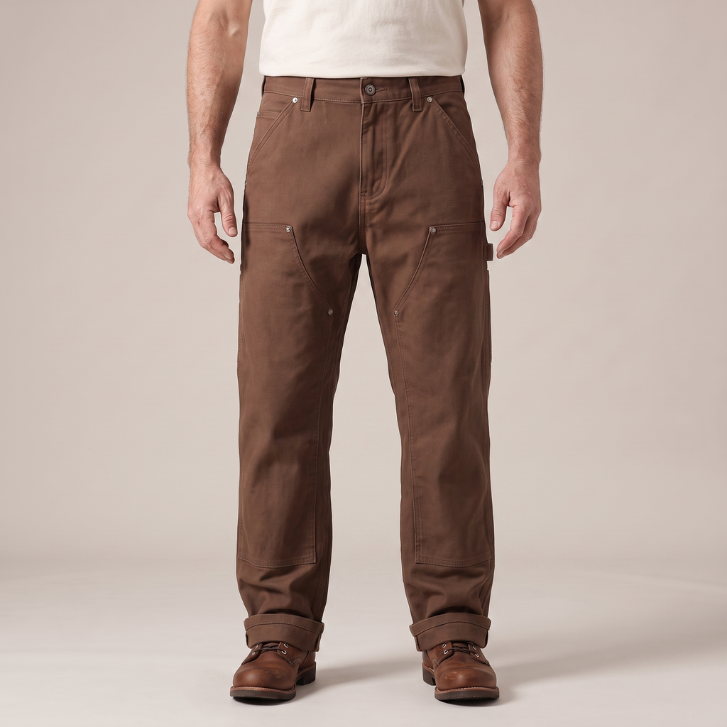 Pantalon robuste pour homme à jambe droite