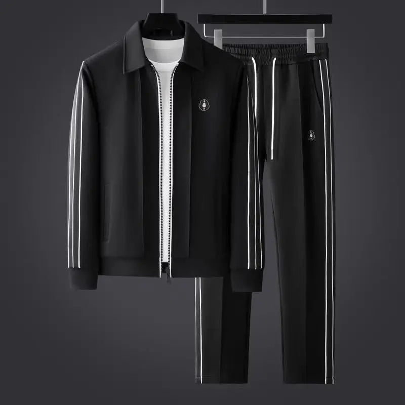 Ensemble pour homme composé d’une veste de survêtement zippée et d’un pantalon de jogging