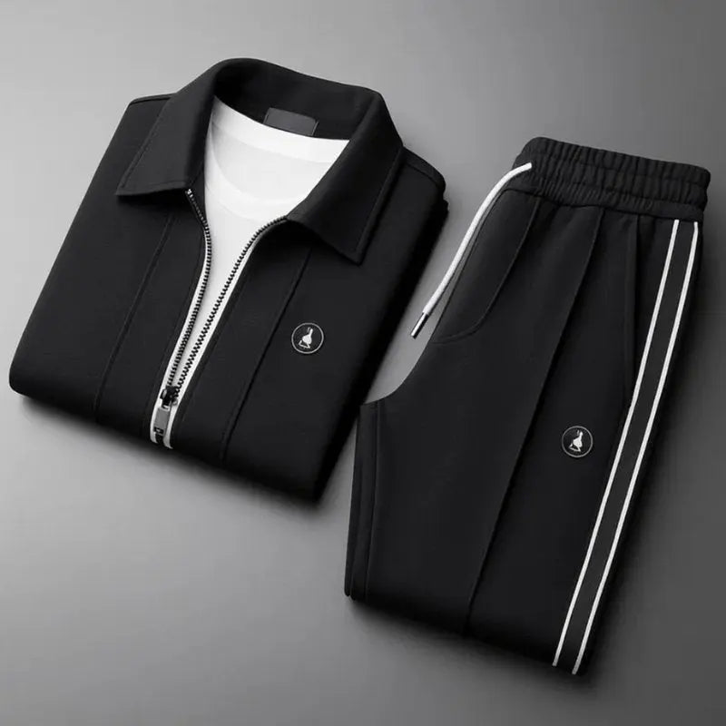 Ensemble pour homme composé d’une veste de survêtement zippée et d’un pantalon de jogging