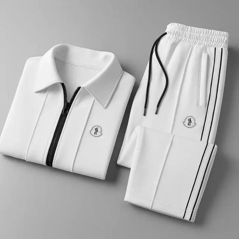 Ensemble pour homme composé d’une veste de survêtement zippée et d’un pantalon de jogging