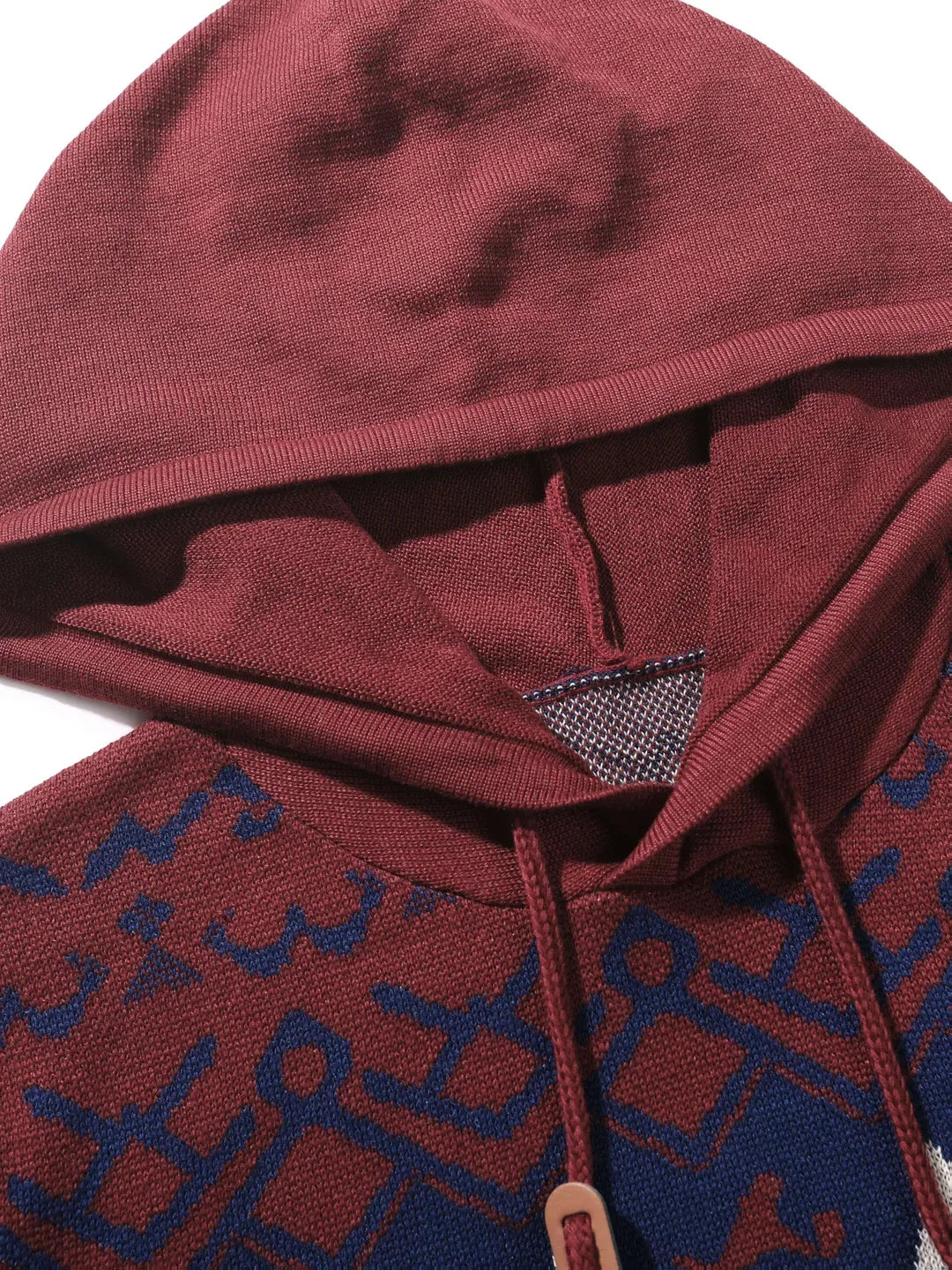 Men's Reindeer Fair Isle Hooded Christmas Jumper