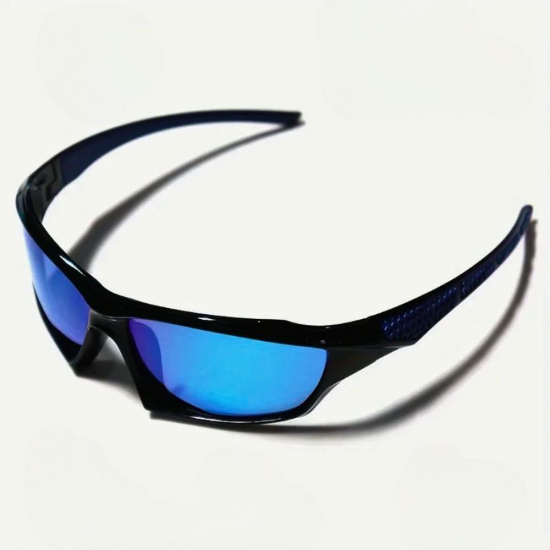 Polarized Sports Wrap Sunglasses with Mirrored Lens