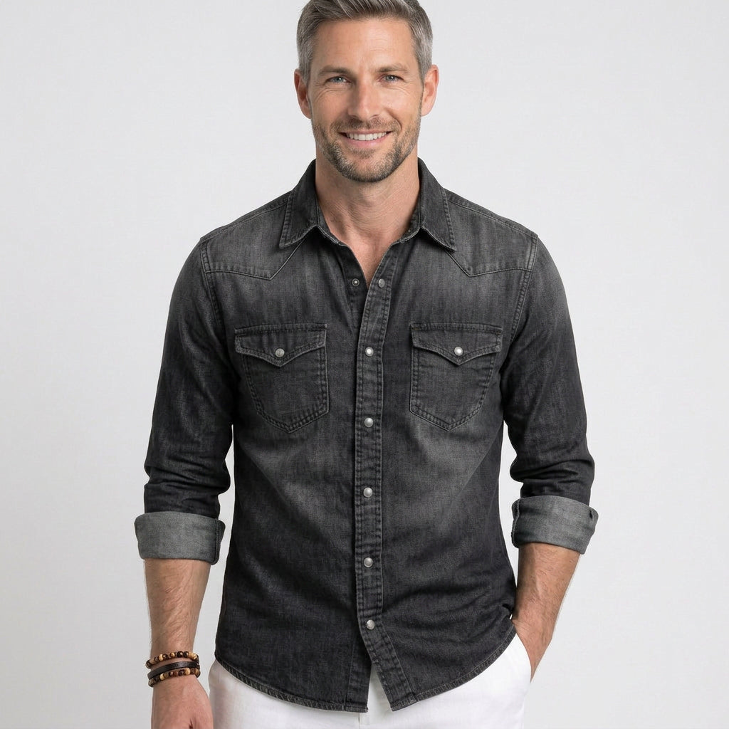 Men’s Slim Fit Denim Shirt