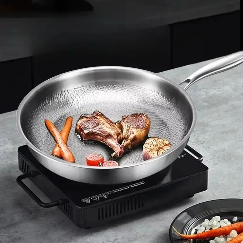 Stainless Steel Honeycomb Non-Stick Frying Pan