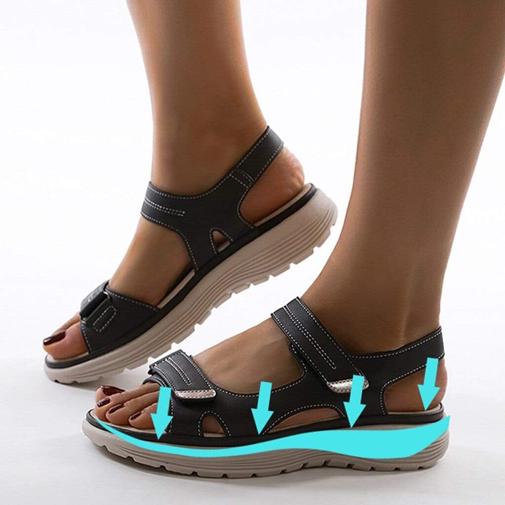 Chunky Sole Adjustable Strap Comfort Sandals