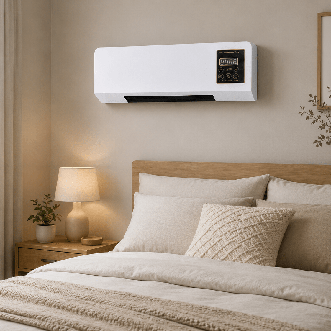 Wall-Mounted Digital Heater with LED Display