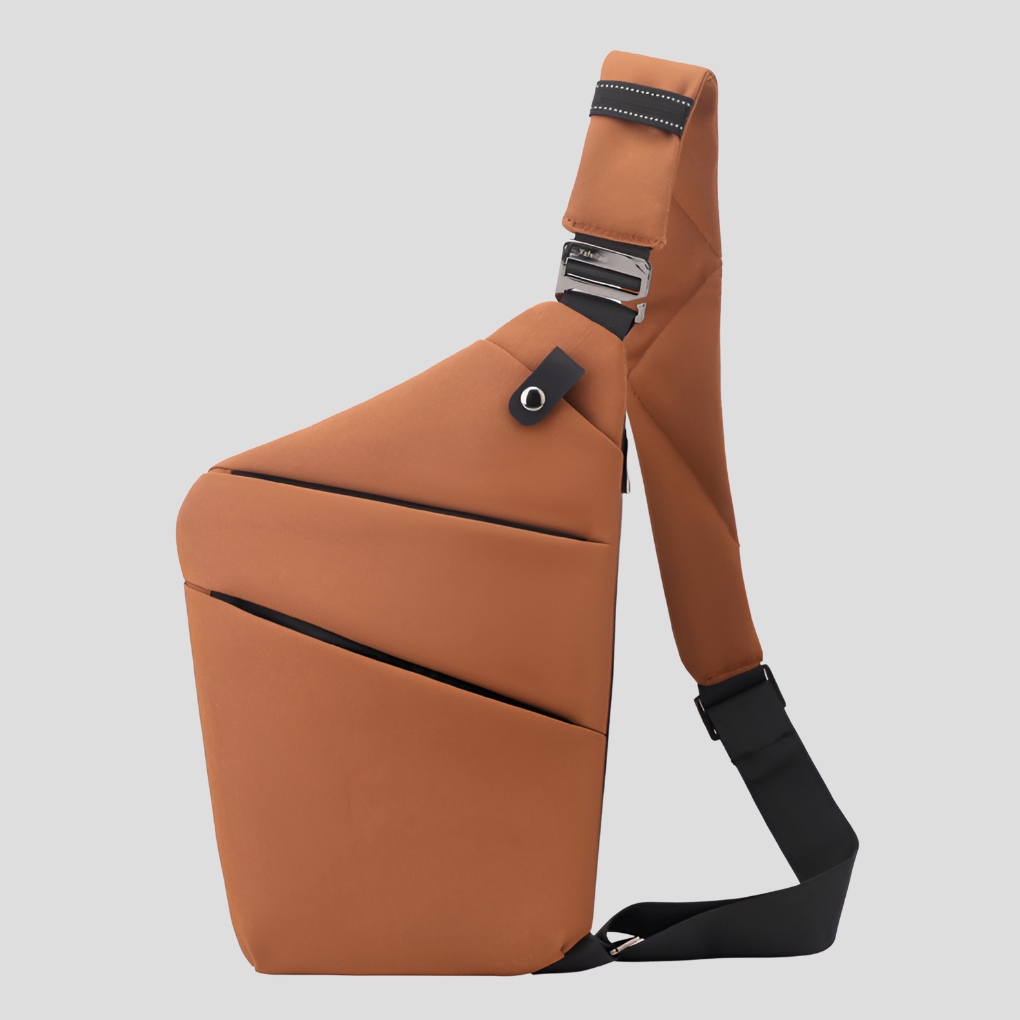 Slim Anti-Theft Crossbody Sling Bag with Hidden Zips