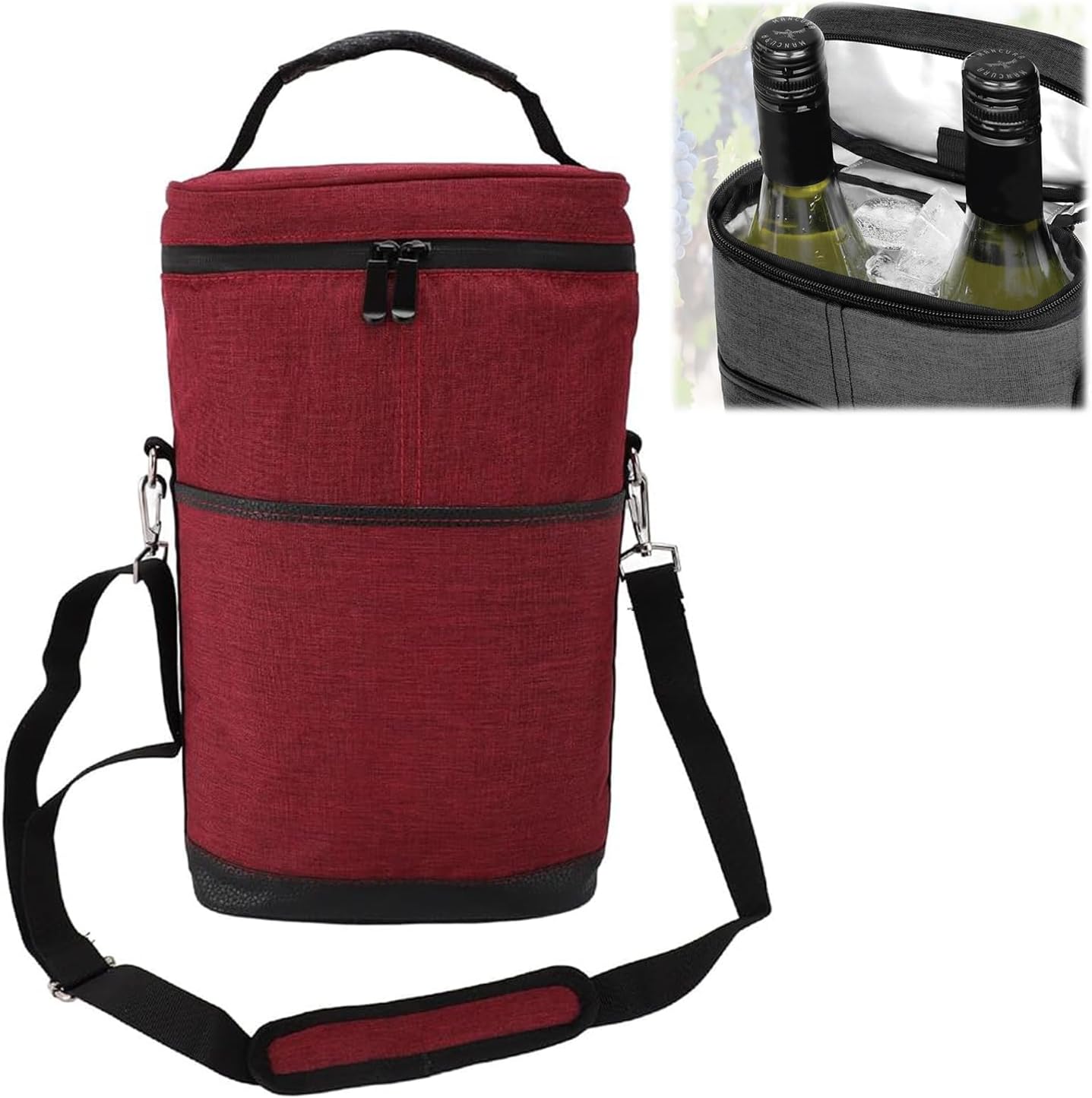 Structured Crossbody Bag with Detachable Shoulder Strap