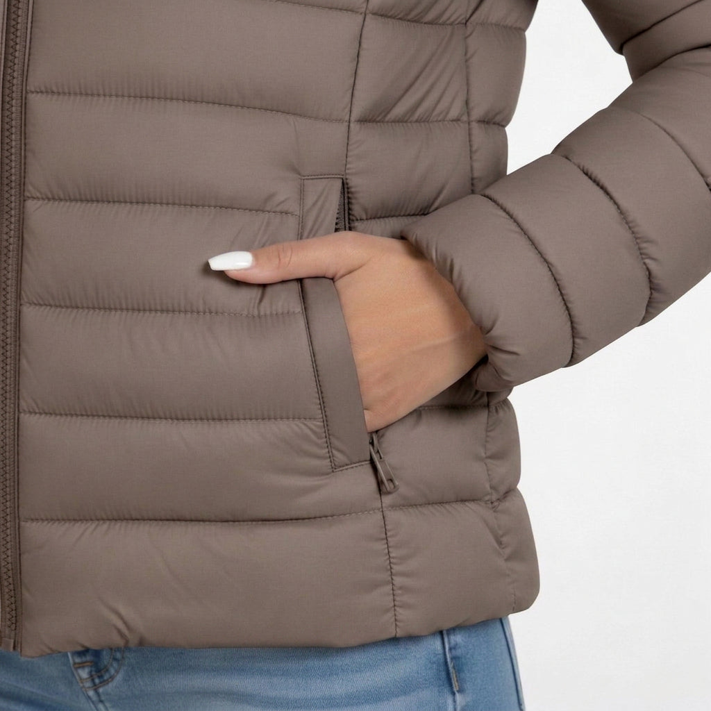 Lightweight Quilted Jacket – Zip Front Casual Layer