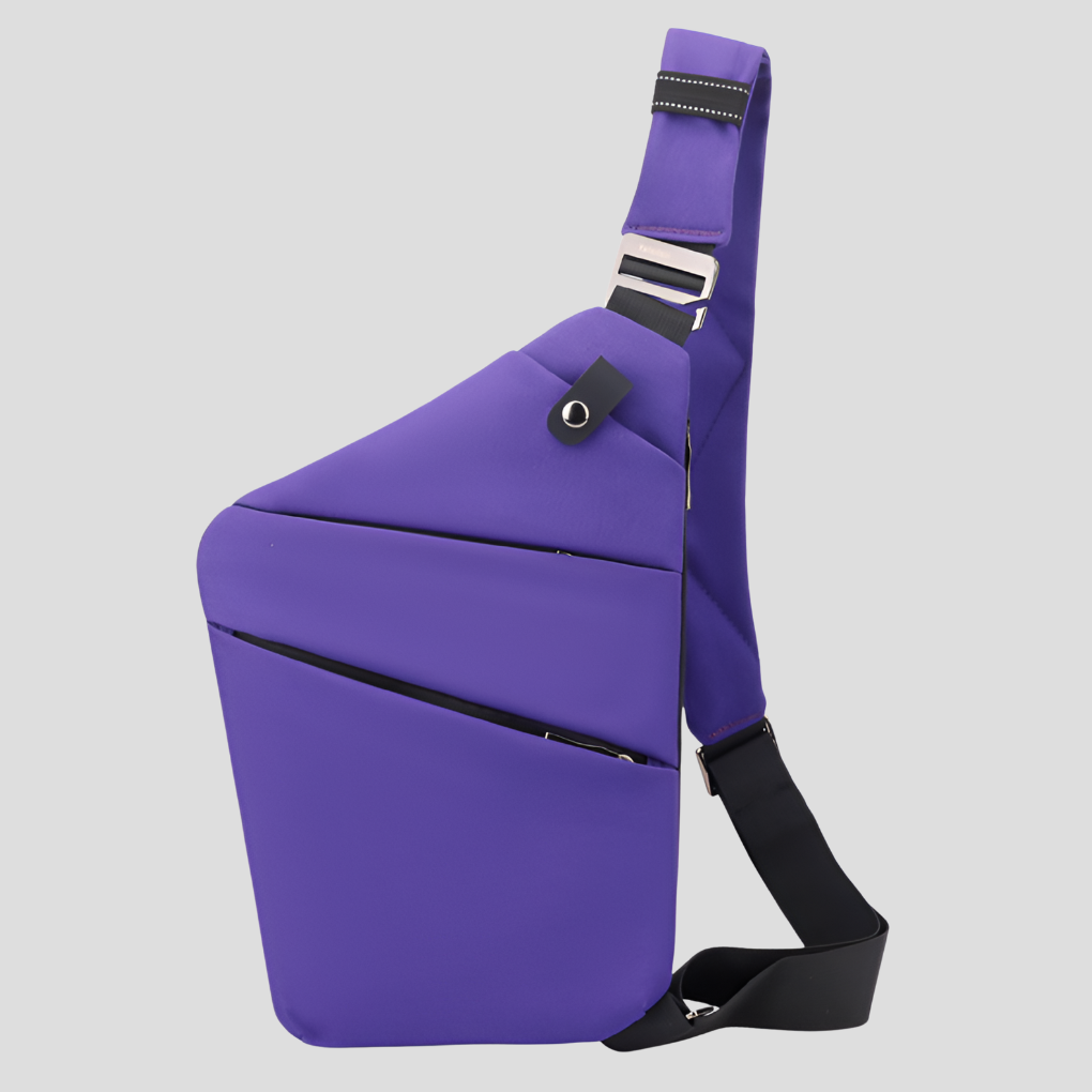 Slim Anti-Theft Crossbody Sling Bag with Hidden Zips