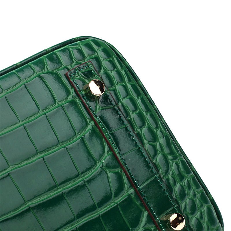 Structured Turn-Lock Tote Bag with Padlock Detail