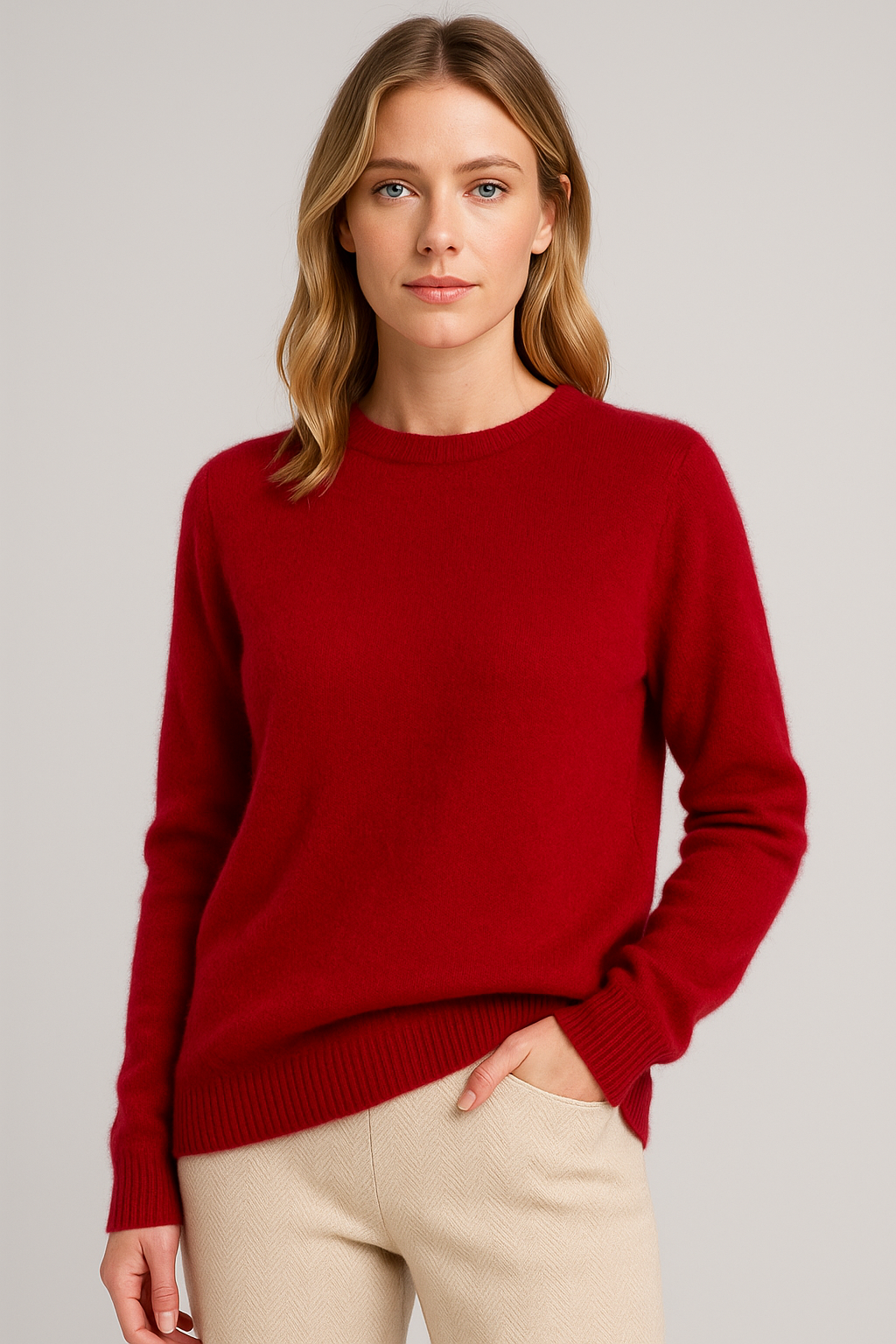 Women's Classic Crewneck Knit Sweater