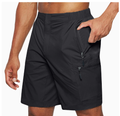 Lightweight Quick-Dry Performance Shorts with Zip Pockets