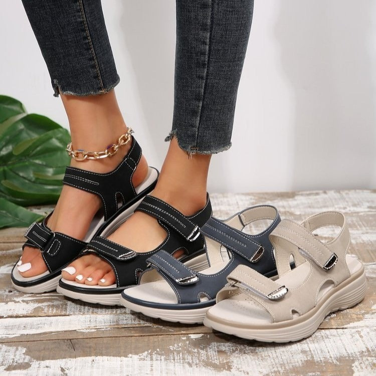 Adjustable Strap Platform Comfort Sandals