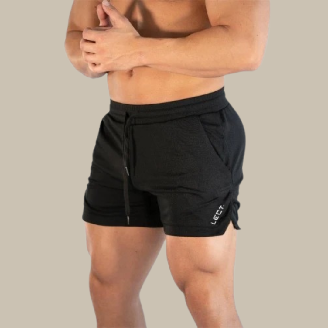 Lightweight Training Shorts with Drawstring Waist