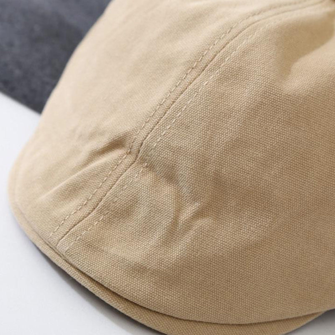 Urban Newsboy Flat Cap with Adjustable Leather Strap