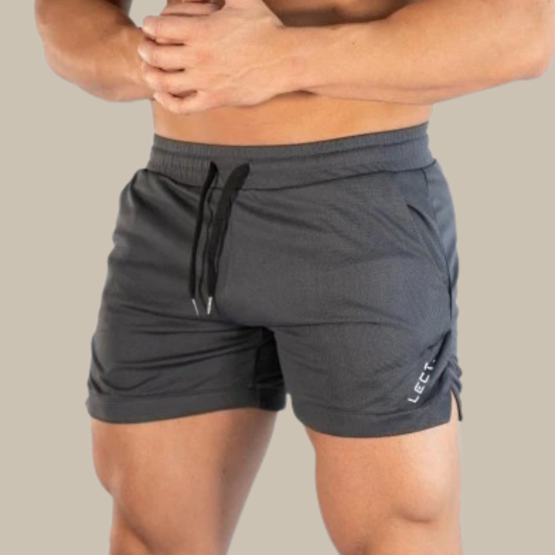 Lightweight Training Shorts with Drawstring Waist