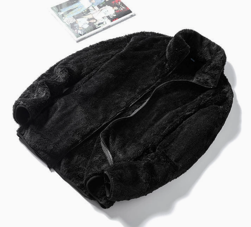 Women's Fleece Jacket with Stand-Up Collar