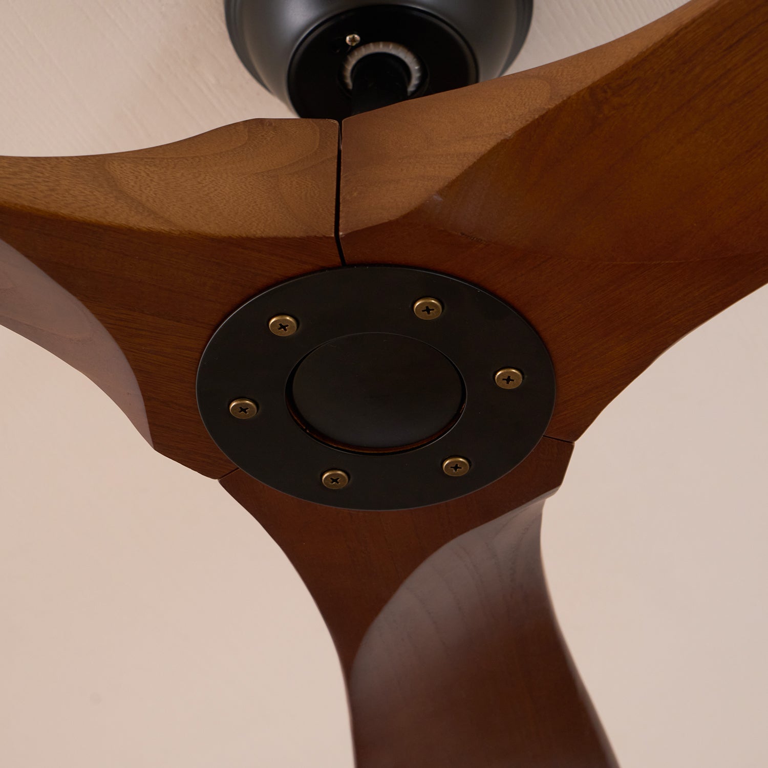 Wooden 3-Blade Ceiling Fan with Remote Control