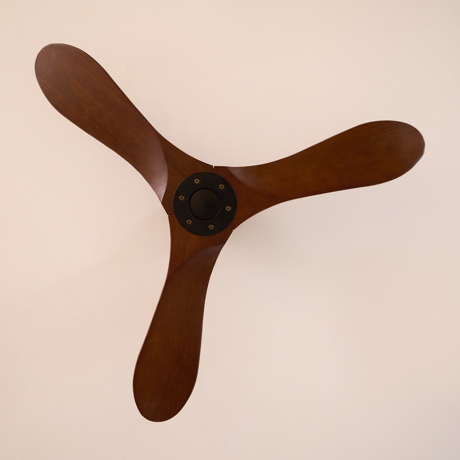 Wooden 3-Blade Ceiling Fan with Remote Control