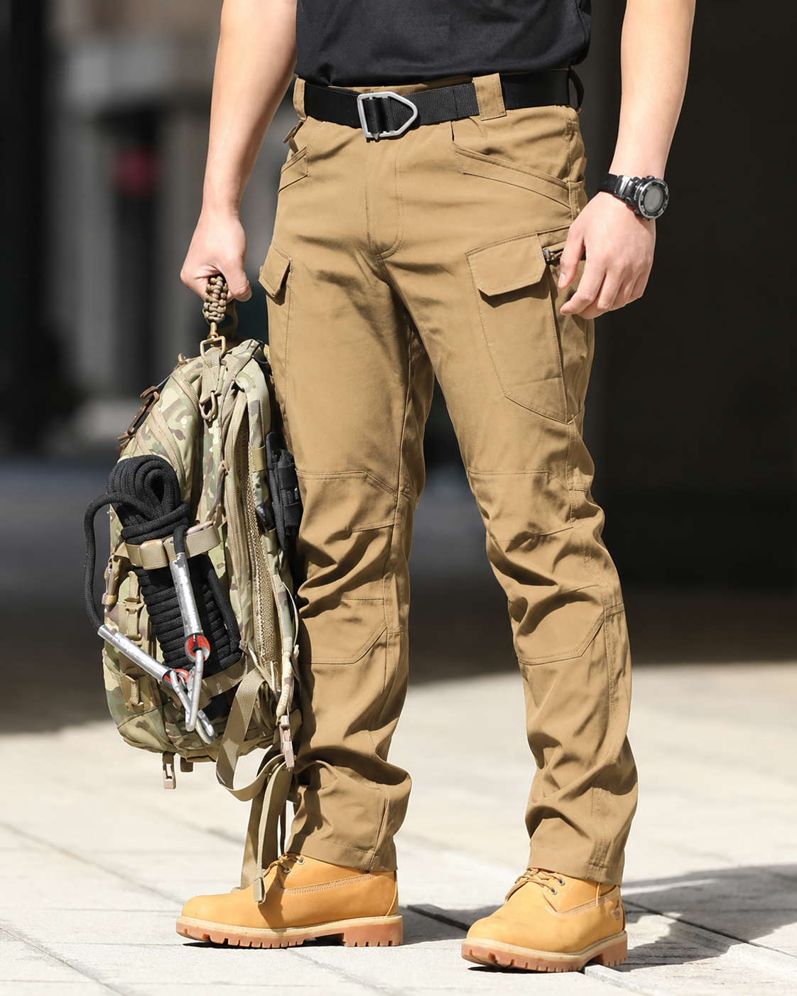 Men's Fleece Lined Tactical Cargo Trousers